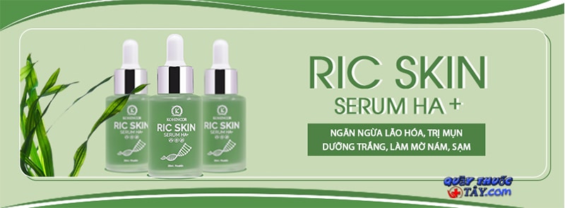 biện pháp tăng hiệu quả Ric Skin Serum Ha+